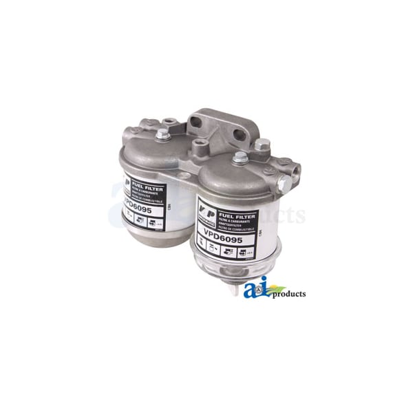 Filter Assembly, Double CAV Fuel (1/2" UNF Ports) 6.8" x6.2" x9.2"